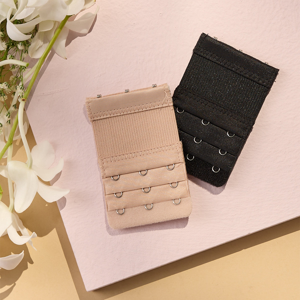 Bra extender 3X3 Pack of 2-NYA002-Multi-Color