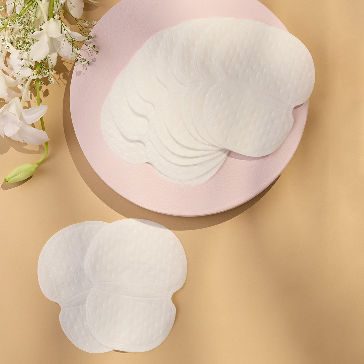 Sweat pads Pack of 5 pairs-NYA012-White