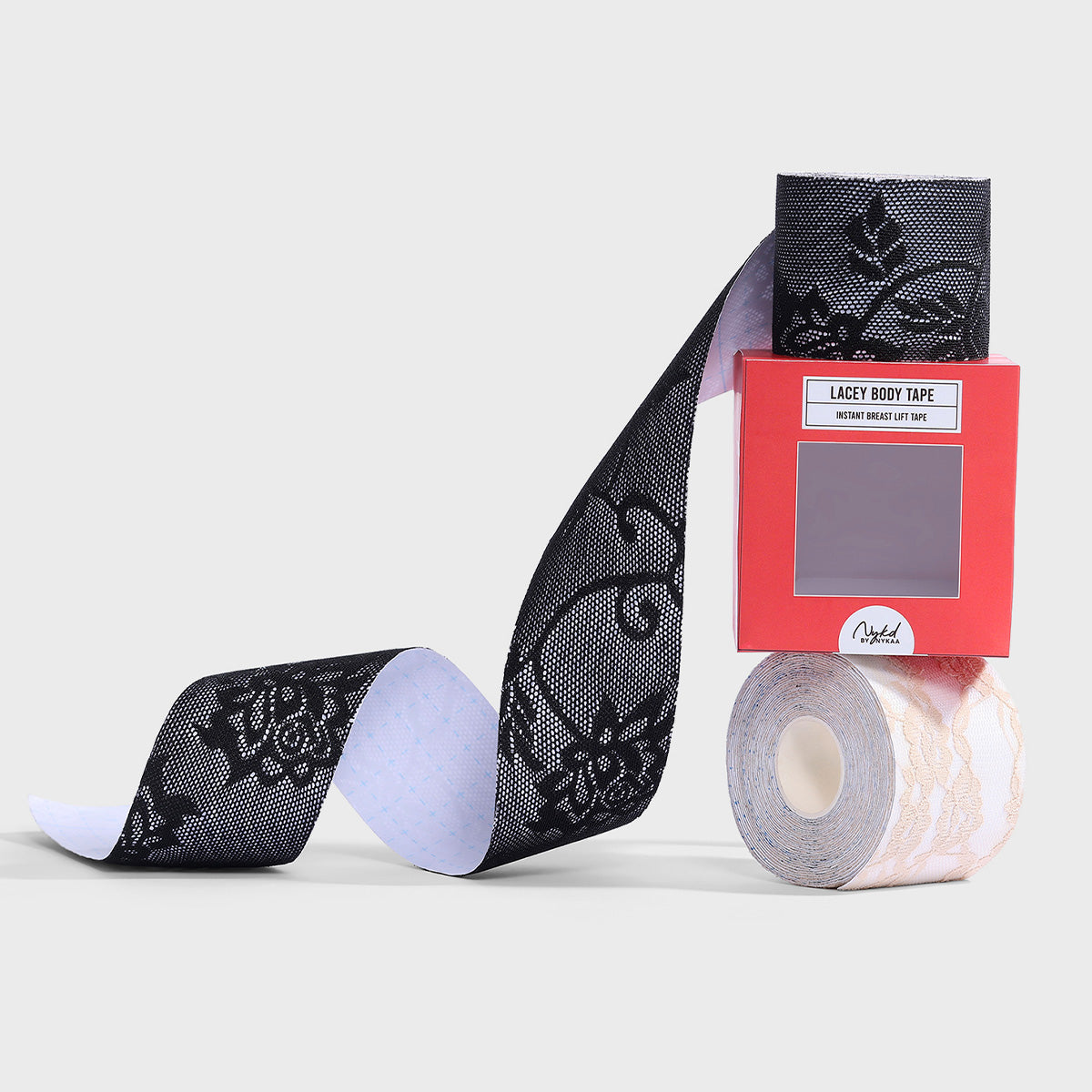 Nykd By Nykaa Lacey Instant Breast Lift Body Tape NYA062 Black