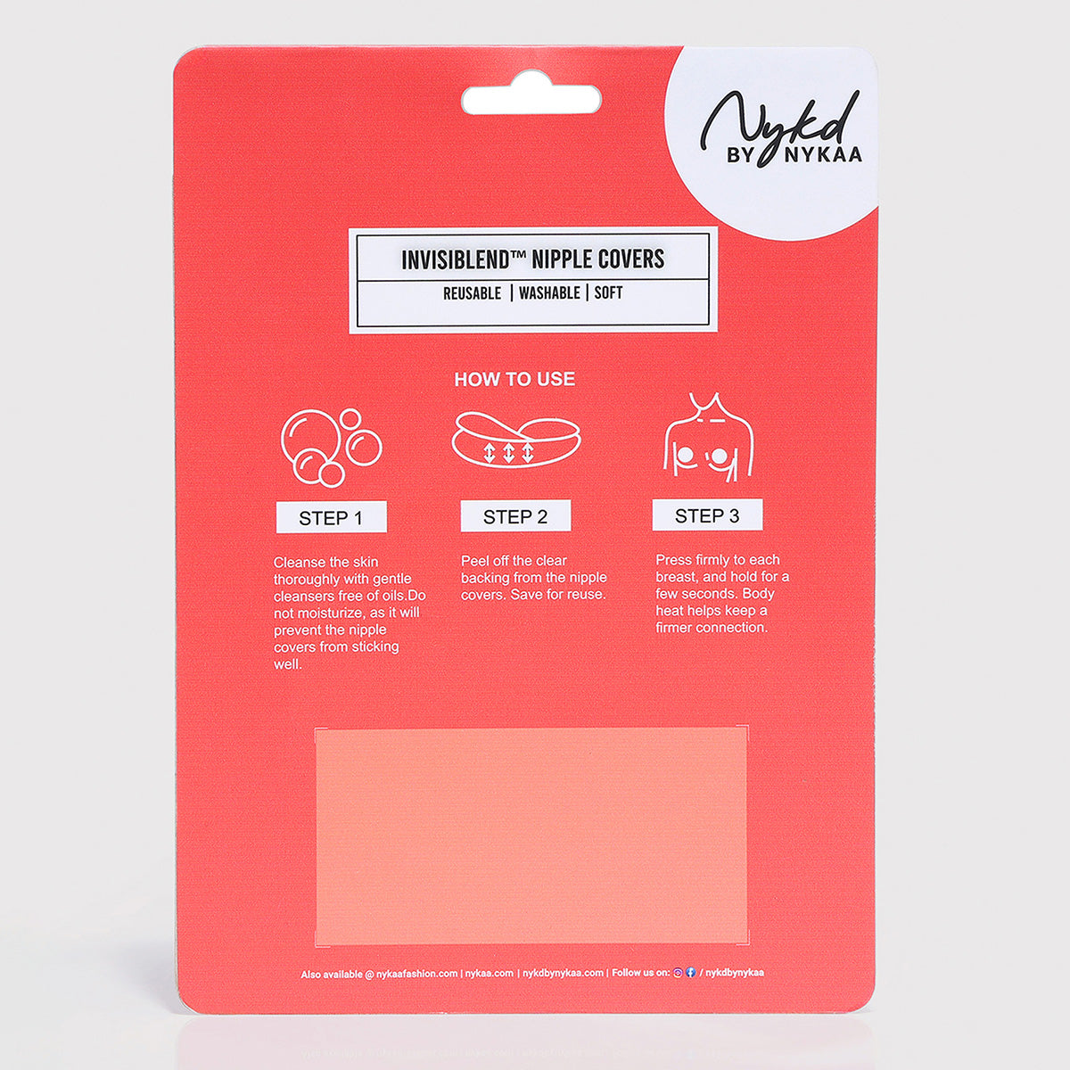 Nykd By Nykaa InvisiBlend™ Ultra-Lift Reusable Bunny Stick-On Pasties NYA067 Nude