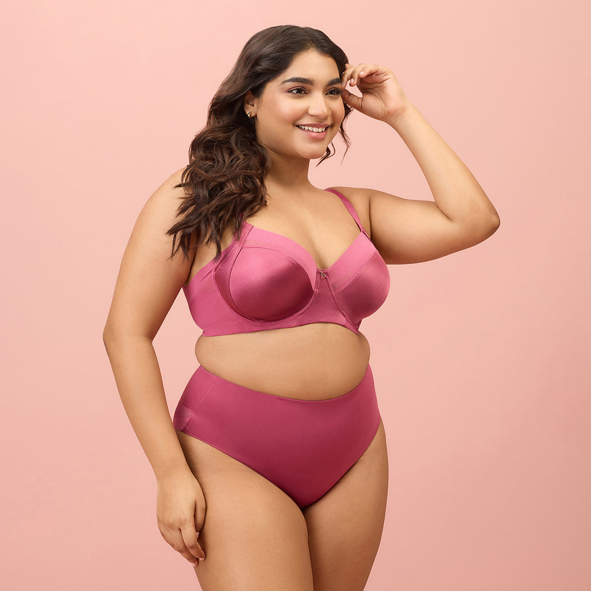 Nykd by Nykaa Super Support Infinity Mesh Non Padded Bra-NYB150-Rose