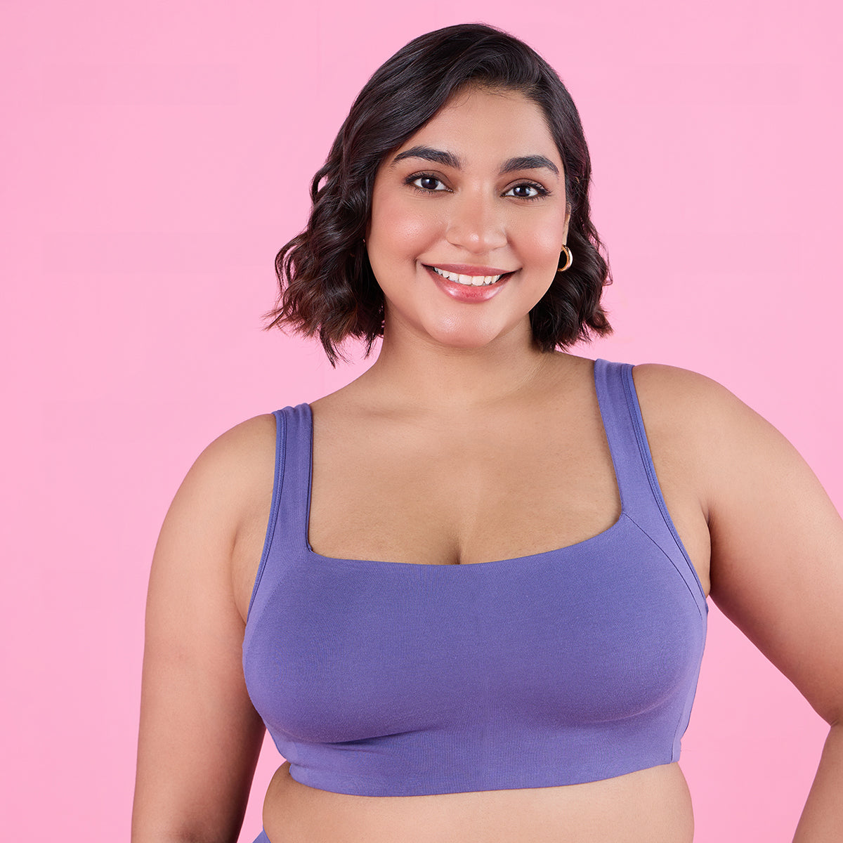 Nykd by Nykaa Trendy Square Neckline Slip on Bra with full coverage 