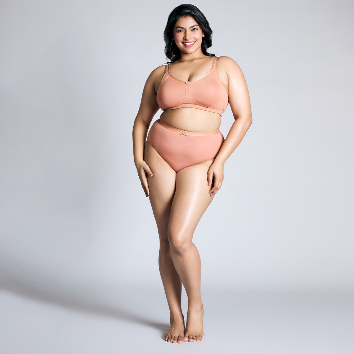 Nykd By Nykaa Encircled with love Cotton Shape & Support Non Padded Non Wired NYB169 Clay