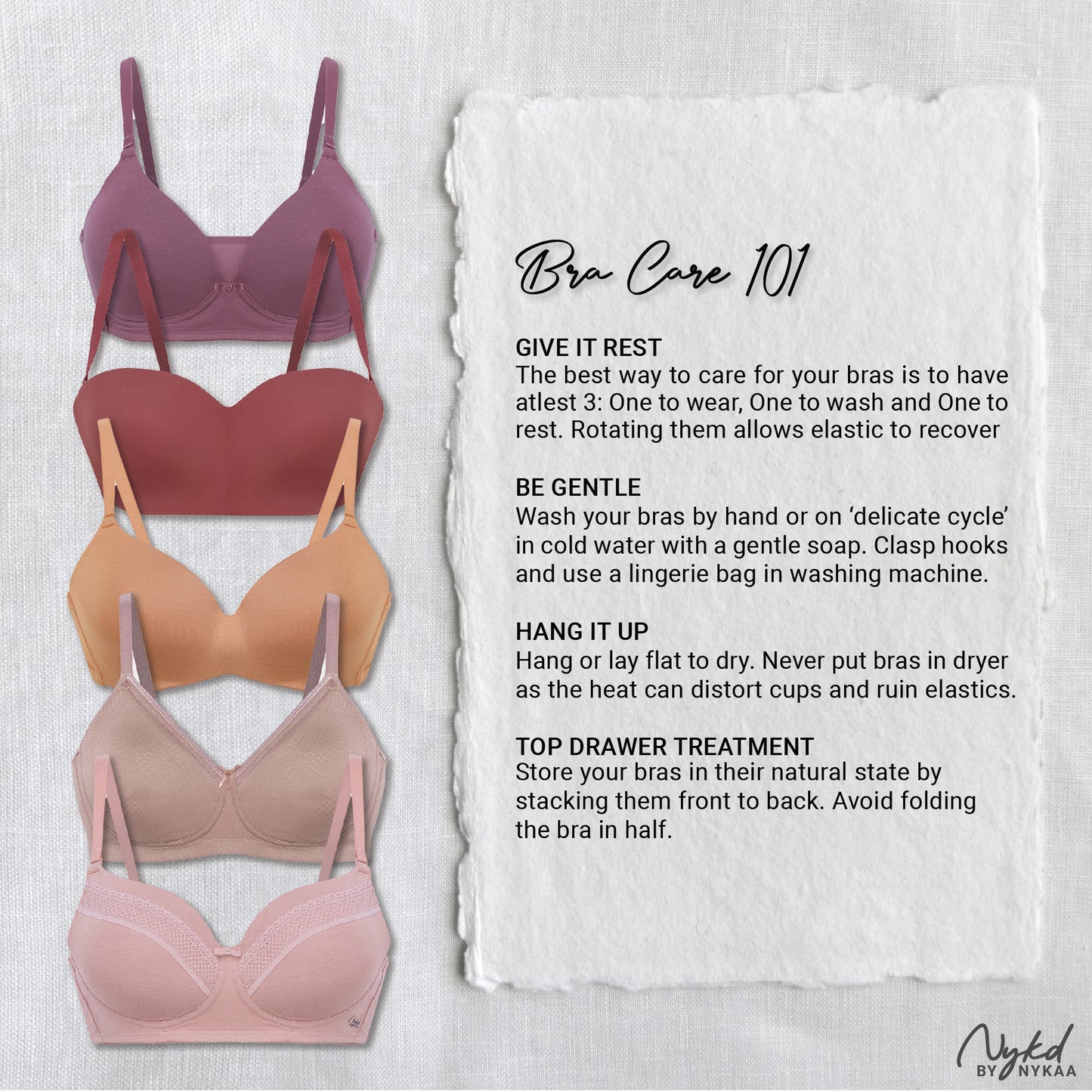 Nykd By Nykaa Super Soft Luxe Modal Non Padded Non Wired Lounge Bra NYB387 Purple