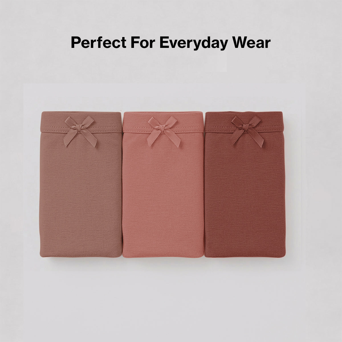 Nykd by Nykaa PO3 Mid Rise Cotton Hipster Panty with Inner Elastic-D.Rose,Rust,B.Pink NYP100