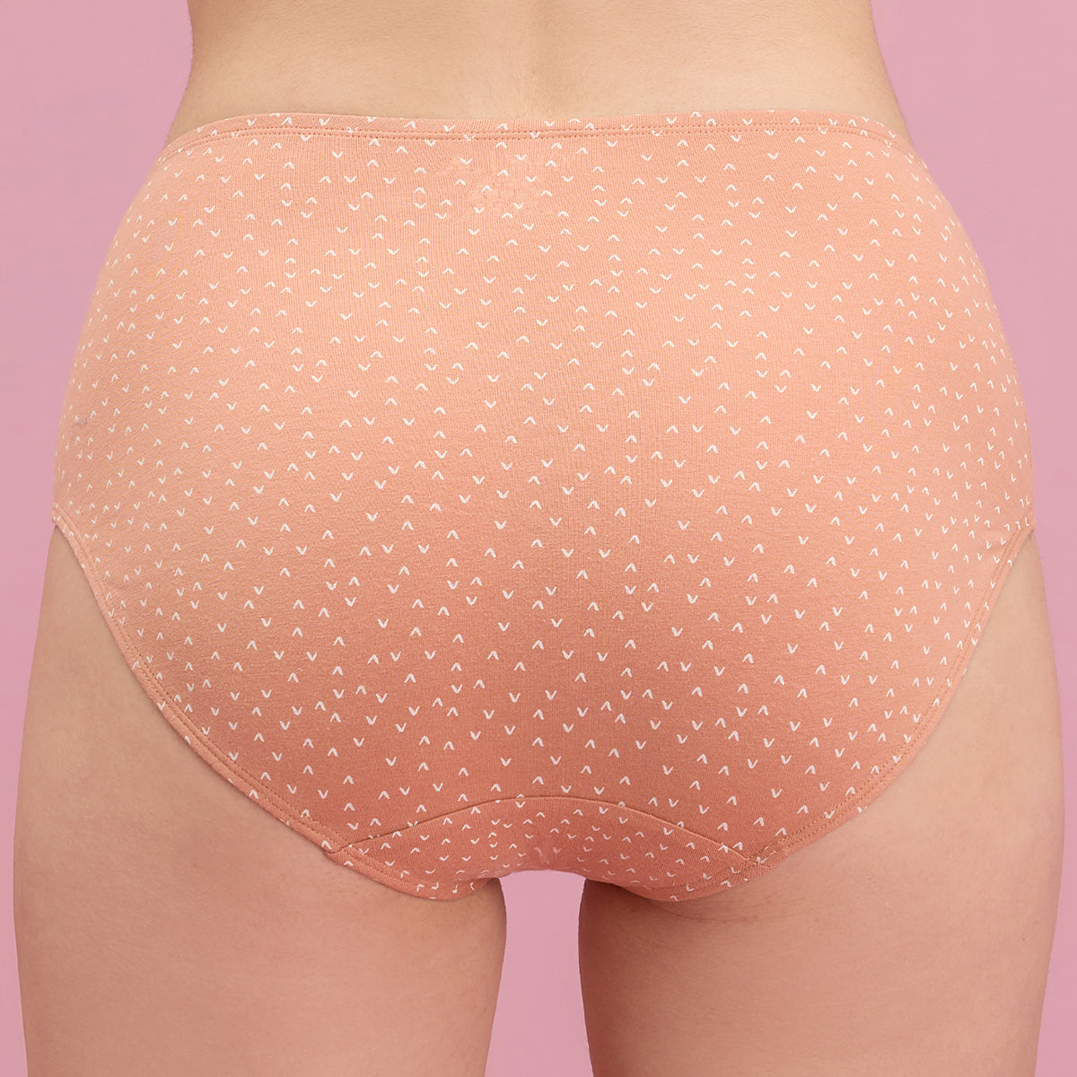 High Rise Full Brief Panty with covered Elastic-NYP104-Assortment 12