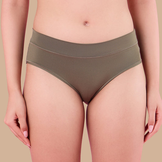 4 Way Stretch Hipster Panty-NYP342-Olive
