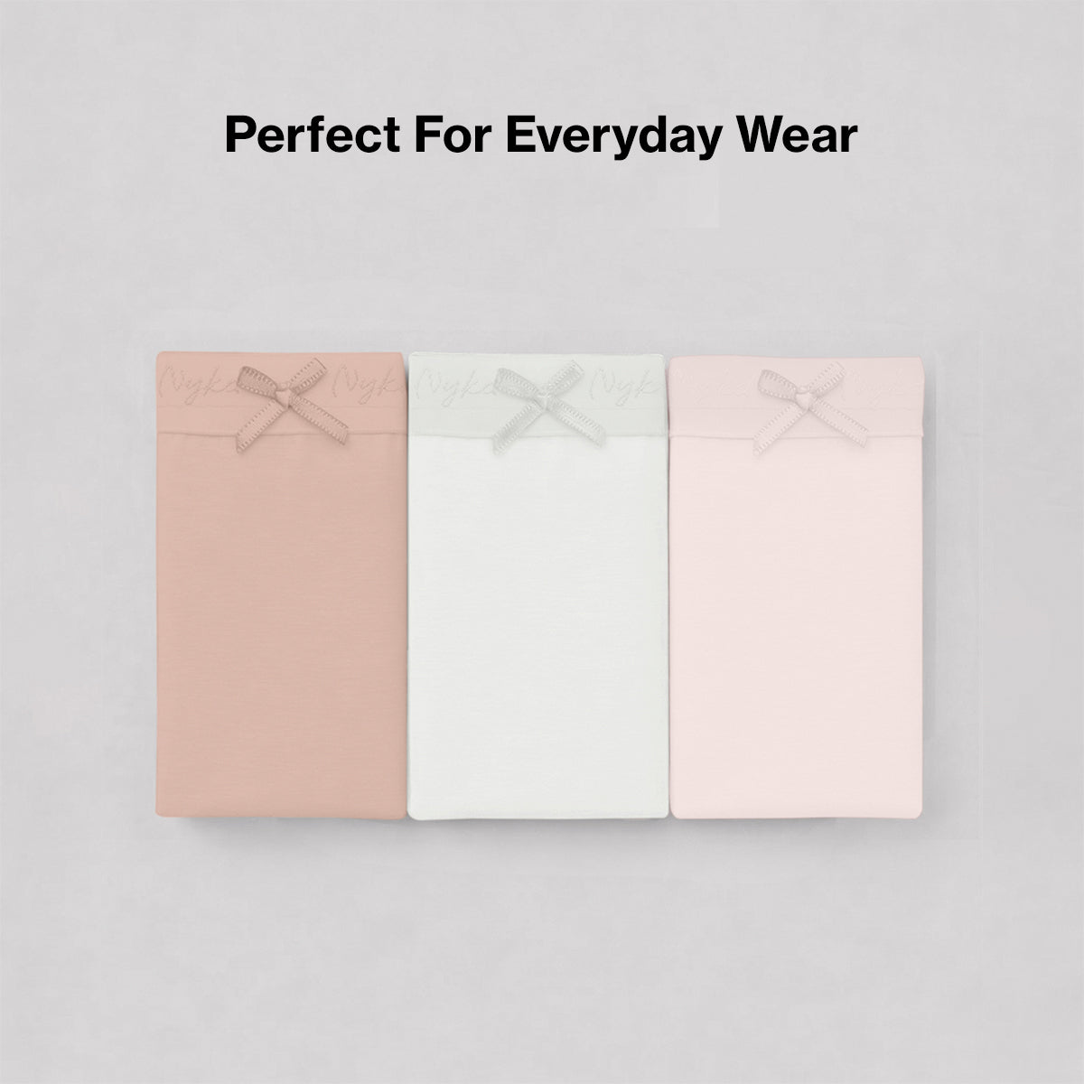 Low Rise Cotton Bikini Panty with Outer Elastic-White Nude P Pink NYP390 PO3