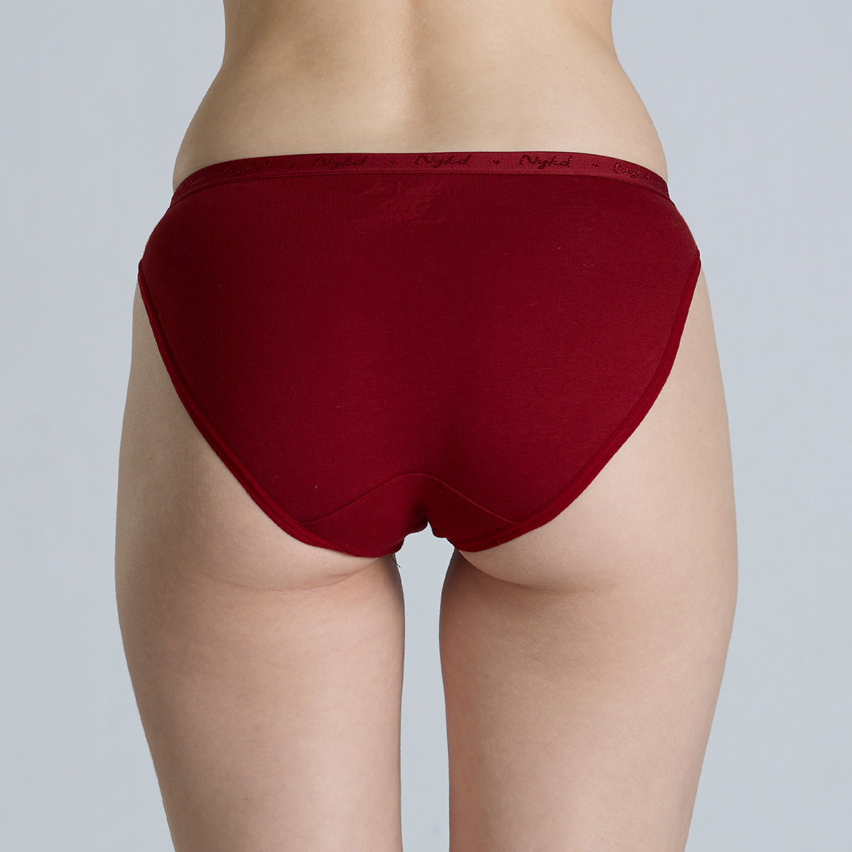 NYKD By Nykaa Low Rise Cotton Bikini Panty with Outer Elastic-NYP390-Assortment 19-P03