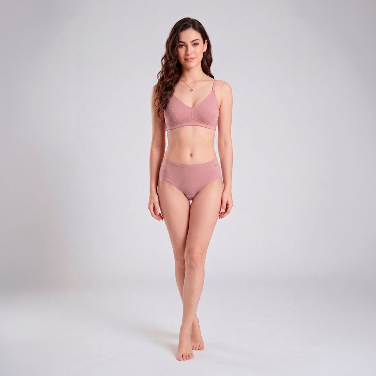 PO3 Mid Rise 100% Cotton Hipster Panty with Inner Elastic - NYP451 Blush,D Lavender,S Mint