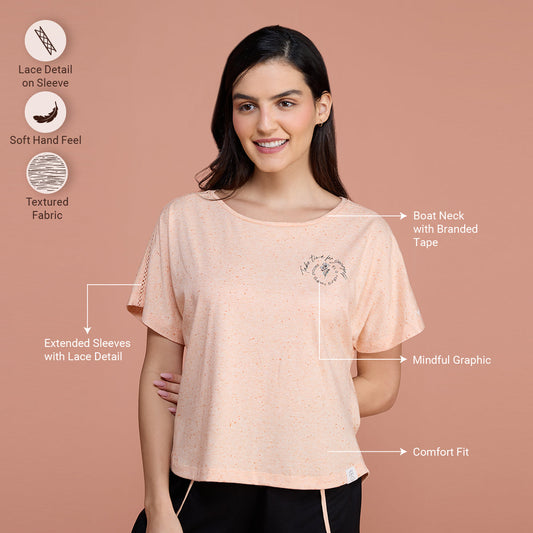 Test Test Copy of Neppy Lace Detail Tee - NYS134 - Almost Apricot