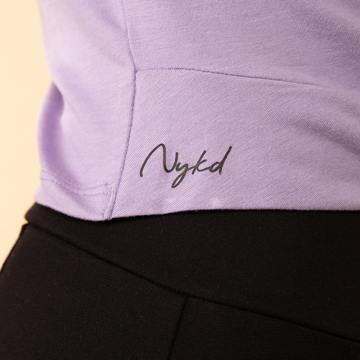 Nykd All Day Twist Tee-NYAT222-Digital Lavender