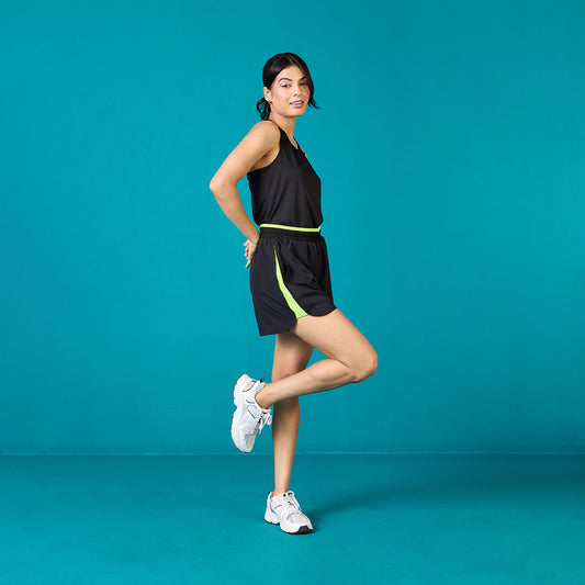 Nykd All Day Woven Athletic Shorts-NYAT275-Jet black