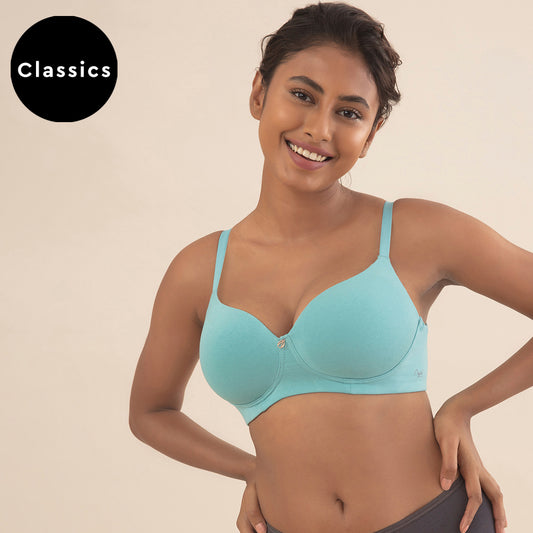 Nykd by Nykaa Cups of Joy Wire-free Shaping Bra-Mint NYB094