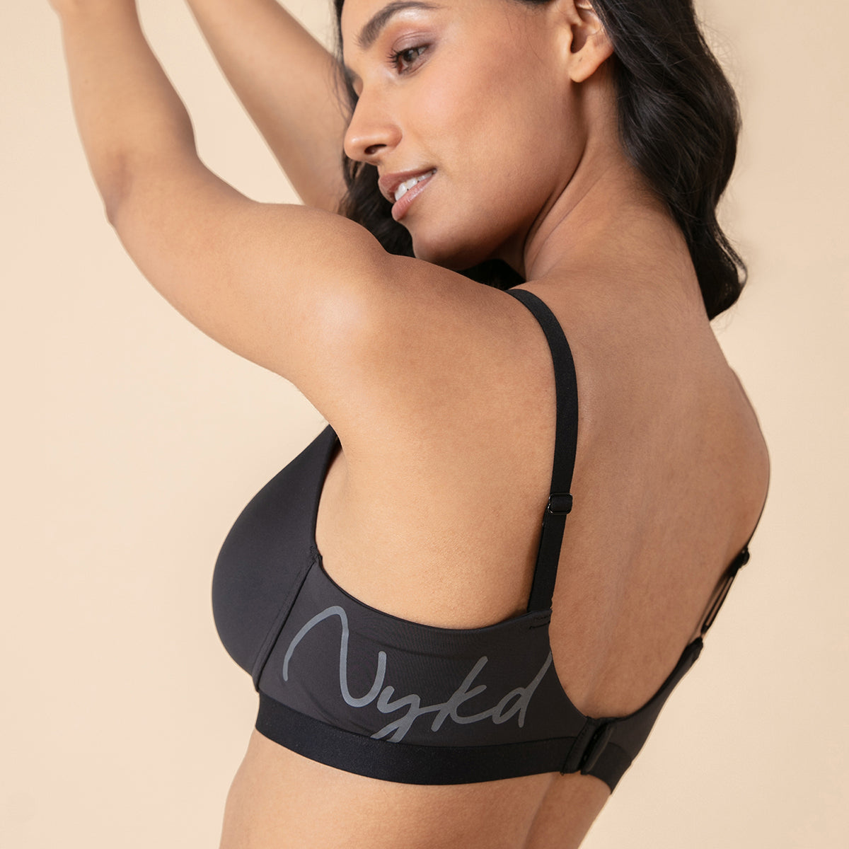 The Nykd Wirefree T-Shirt Bra-NYB128-Black