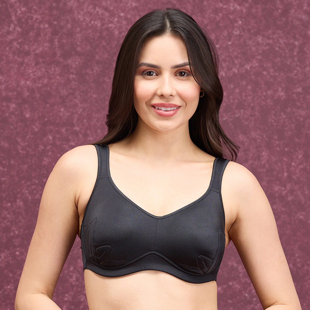 Anti-Gravity Non Wired Non Padded Bra-NYB251-Black