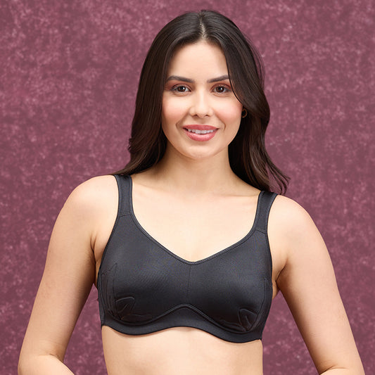 Anti-Gravity Non Wired Non Padded Bra-NYB251-Black