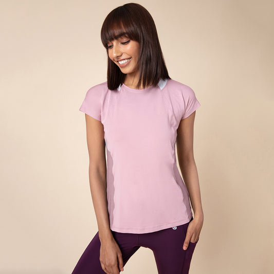 Nykd All Day Reflect-In Sports Tee-NYK004 Xenon Zephyr Pink