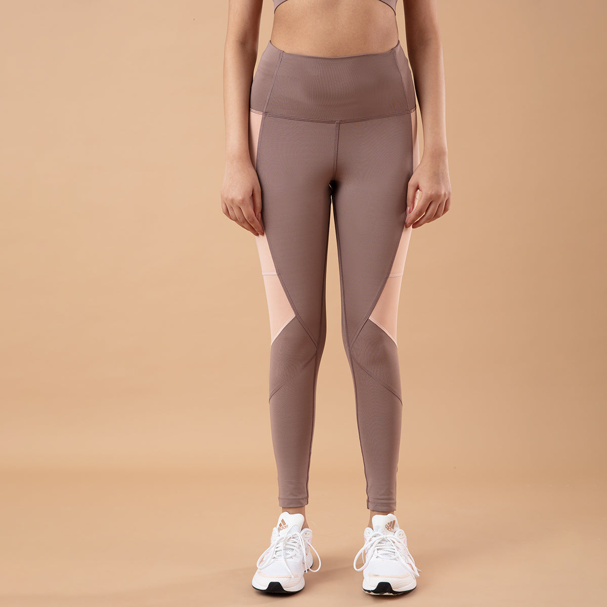 Nykd All Day High rise Color Block Breathable Leggings-NYK029-Deep