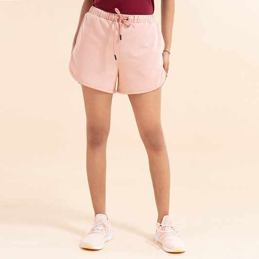 Chill- Pill Cotton Terry Shorts , Nykd All Day-NYK039  Evening Sand Pink