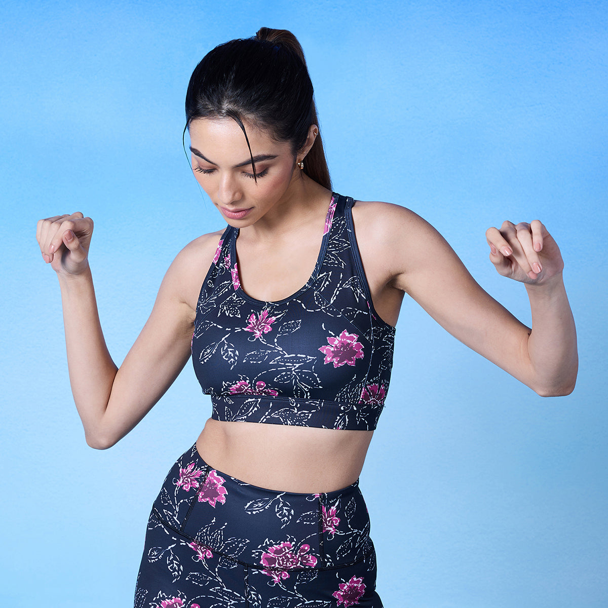 Nykd by Nykaa Shape Up Sports Bra With Removeable Cookies , Nykd All  Day-NYK 008 - Pink