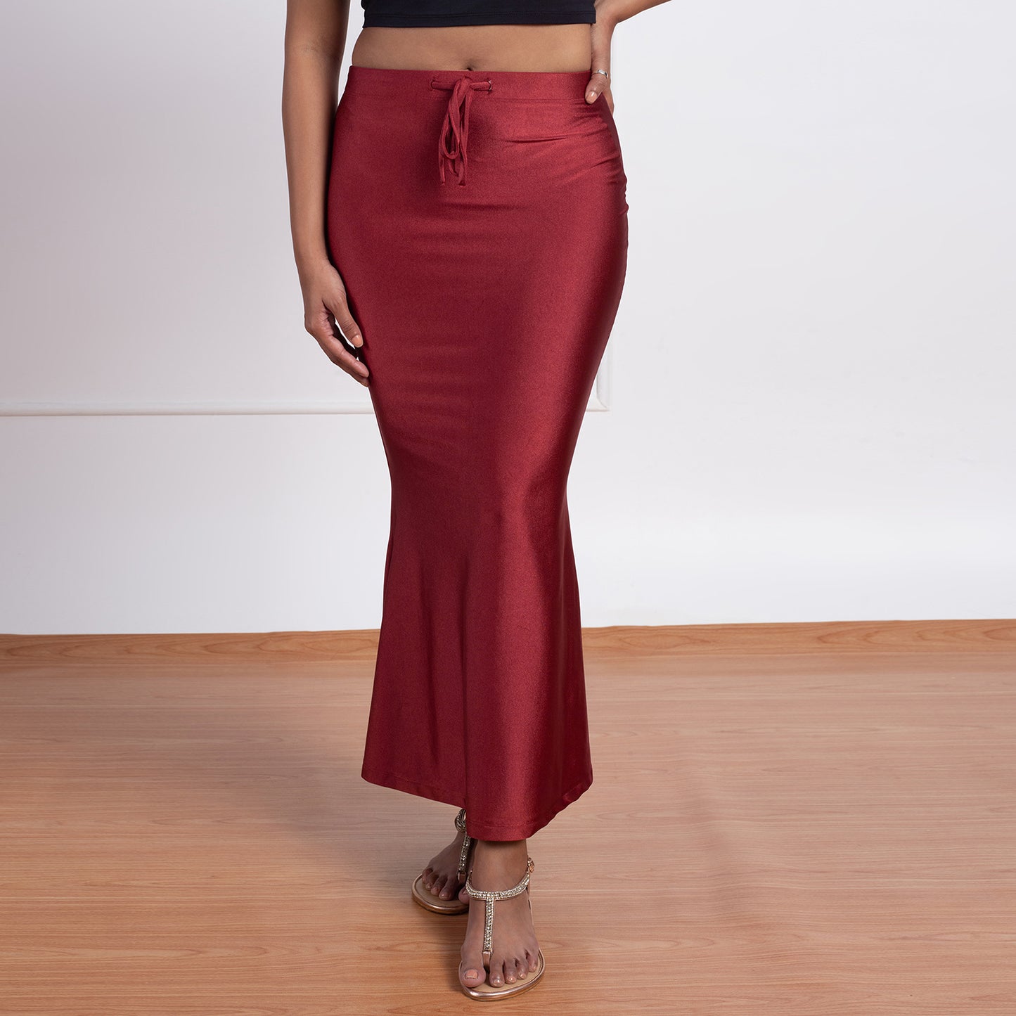 Mermaid Saree Petticoat-NYOE01-Maroon