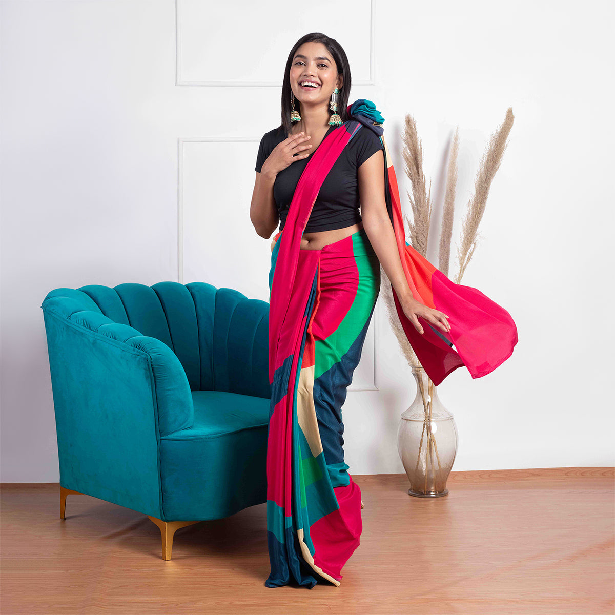 Mermaid Saree Petticoat-NYOE01-Maroon