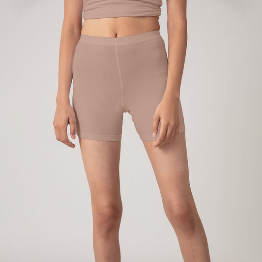 Nykd by Nykaa Stretch cotton cycling shorts - Nude NYP083