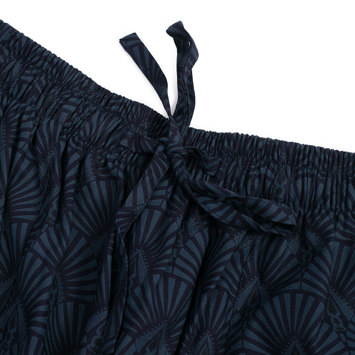 Comfy Vibes All Day Shorts-Printed AOP-NYS035-Navy Fan