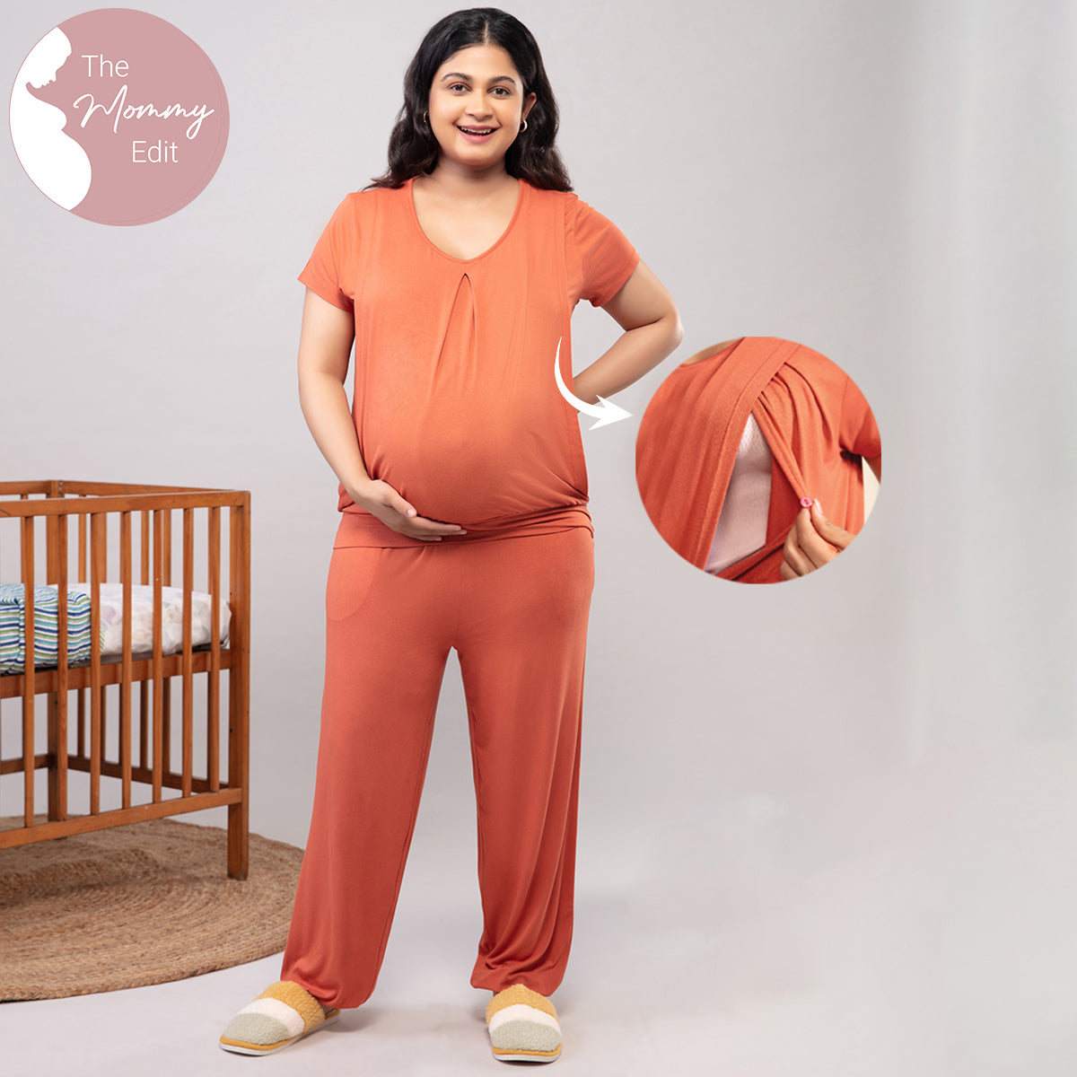 Comfy Mommy Top-Bruschetta-NYS043-Brown