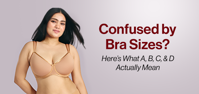 A B C D in bra sizes