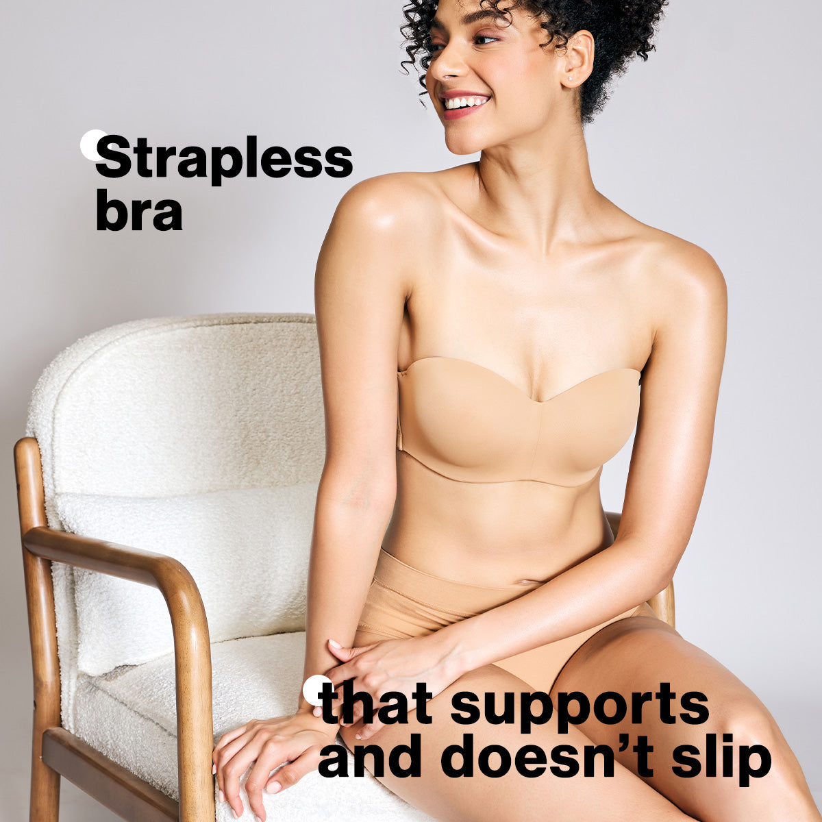 Nykd By Nykaa The Ultimate Multiway Strapless Padded Wired Bra NYB027 Tan