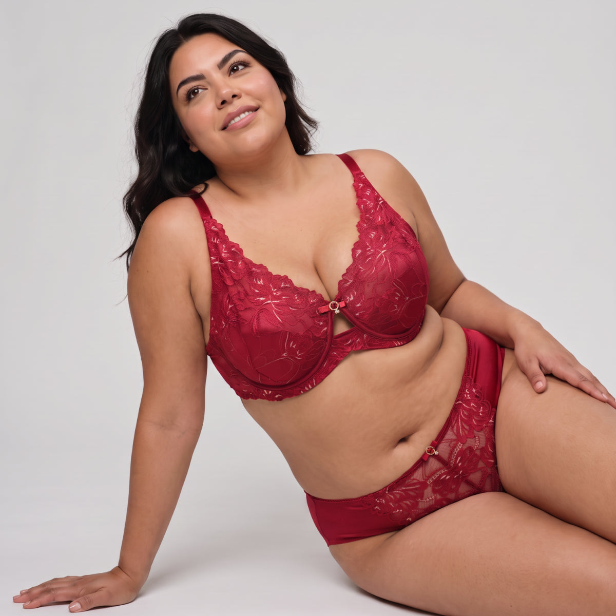 Nykd By Nykaa The Bridal Edit Lacy Wired Super Support Bra-NYB479 Red
