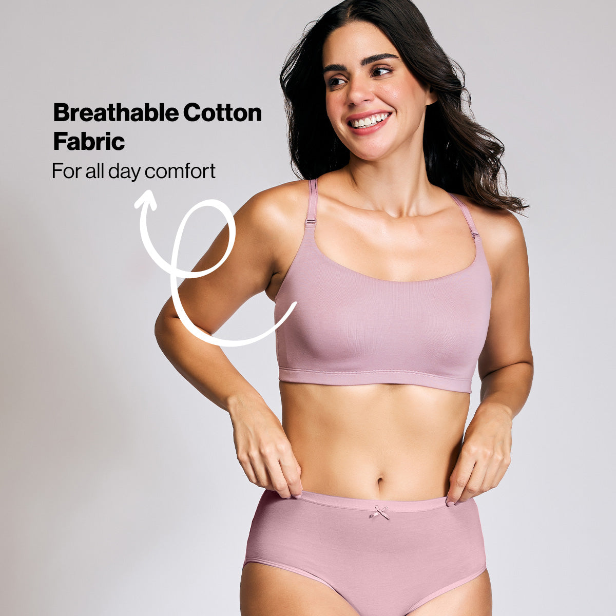 NYKD By Nykaa Easy Breezy Slip On Bra NYB165 Lavender