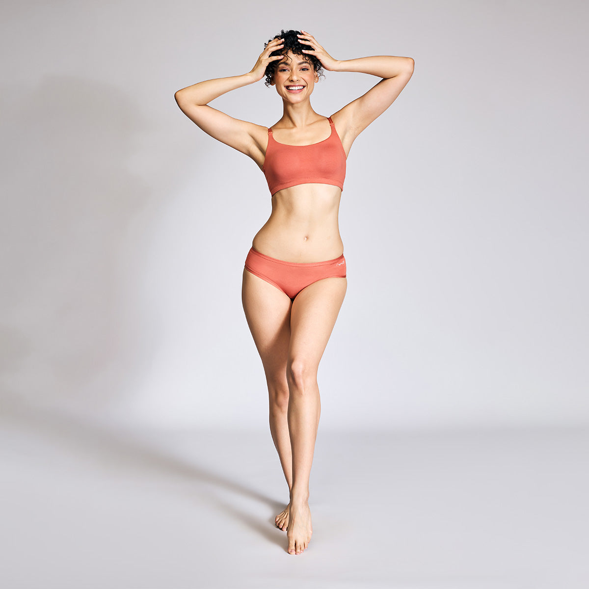 Nykd By Nykaa Easy Breezy Slip on Bra - Bruchetta NYB165-Carrot