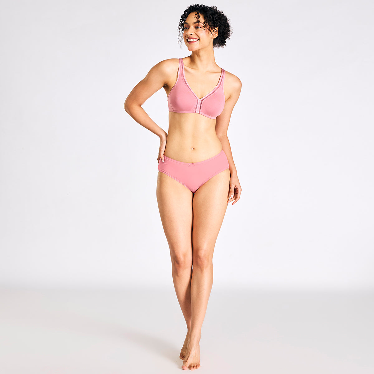 Nykd by Nykaa Everyday Cotton Plunge Neckline Bra NYB351-Blush