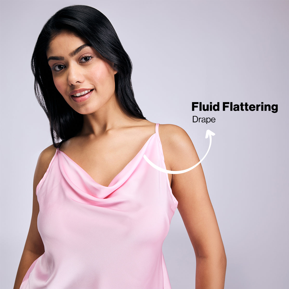 Nykd By Nykaa Luxe Satin Cami Top & Shorts Set of 2-Bridal Edit-NYS958 Pink