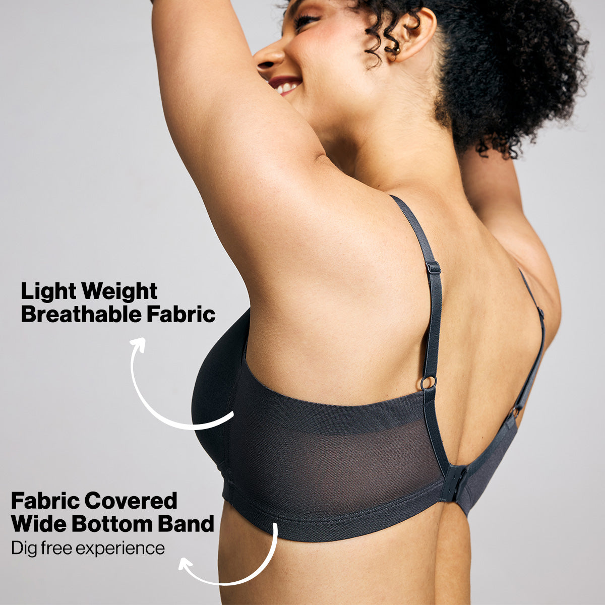 Nykd by Nykaa Infinity Edge Perfect Shaping Padded Non Wired T-Shirt Bra-NYB202-Grey