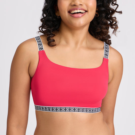 Lola & Mae The Parisian Cut Padded Wired Lacy Bra - Red LMB1039 – Nykd by  Nykaa
