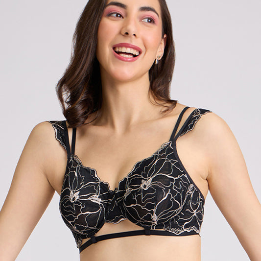 Buy Lola and Mae C.O.A.T Padded Non Wired Triangle Bra - Maroon LMB1036  Online