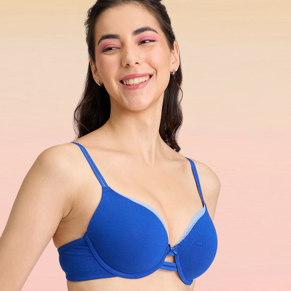 Lola & Mae  C.O.A.T Padded Wired Bra - Dark Blue LMB1030