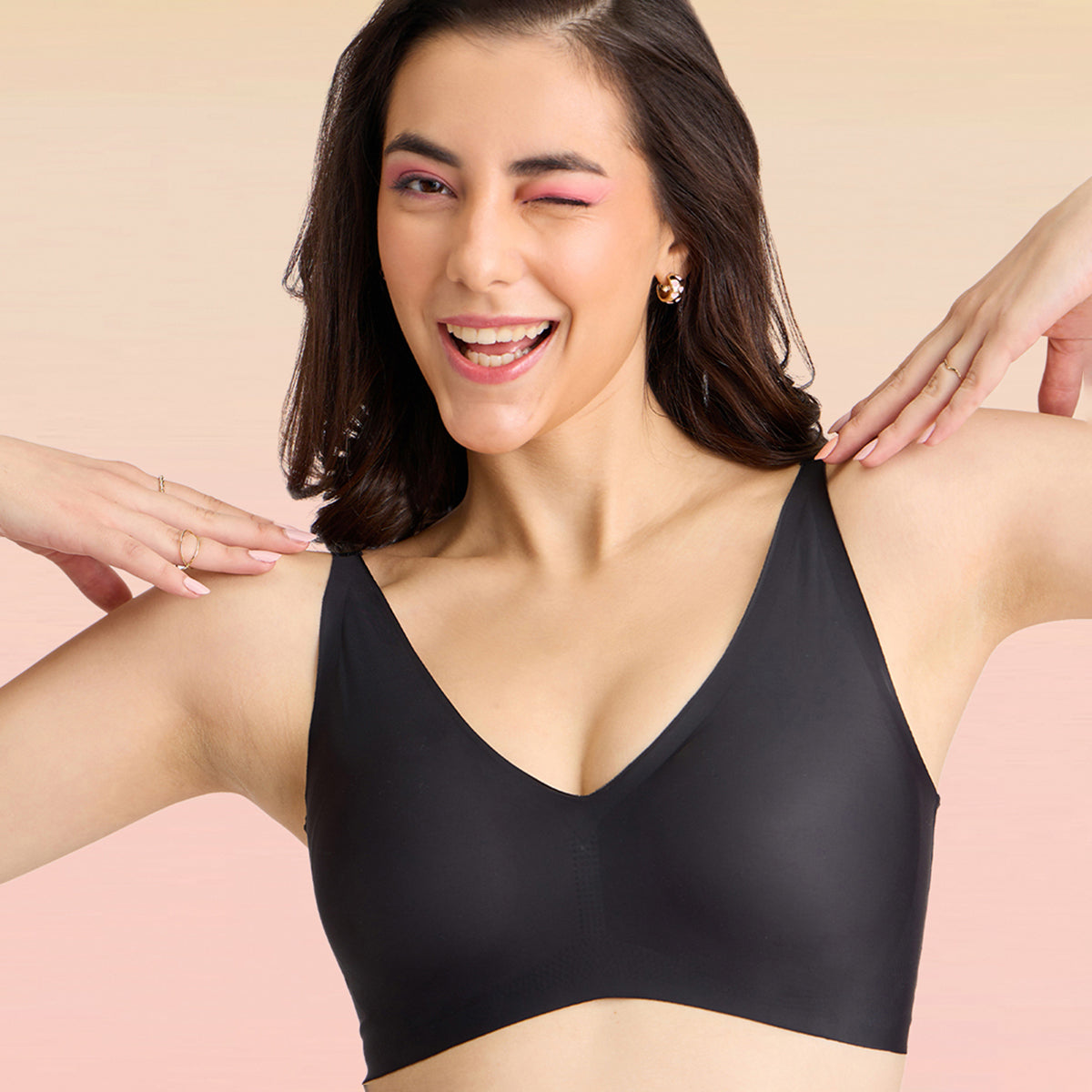 Lola & Mae  C.O.A.T No Show Bonded Bra -  LMB1040-Black