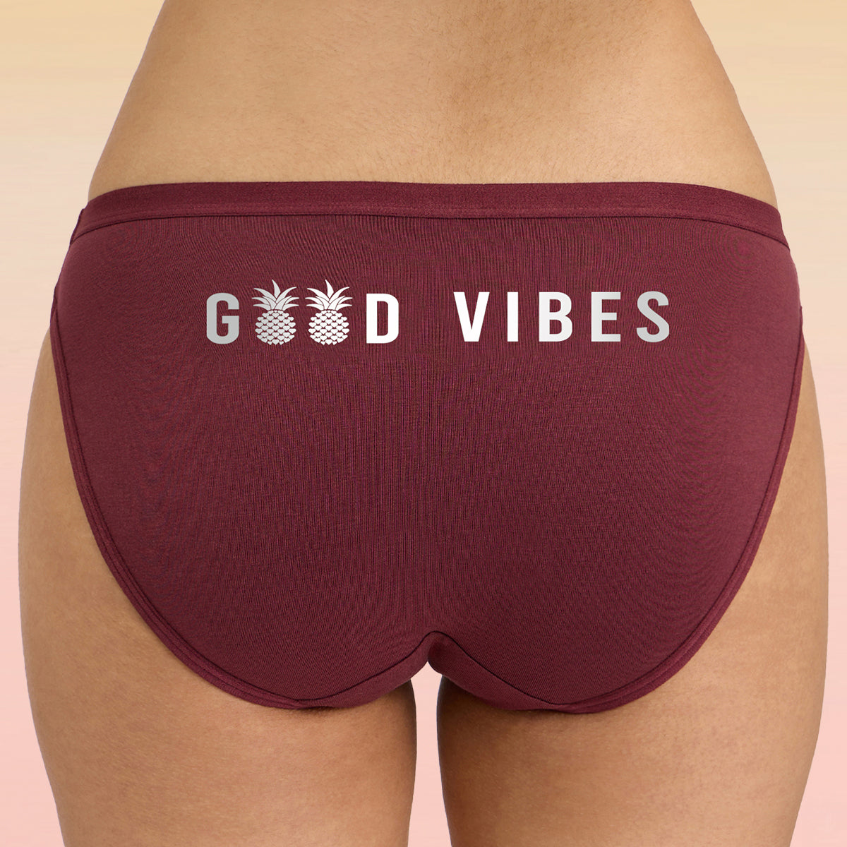 Lola & Mae  C.O.A.T Bikini Pack of 1 - Good Vibes LMP1002-Maroon