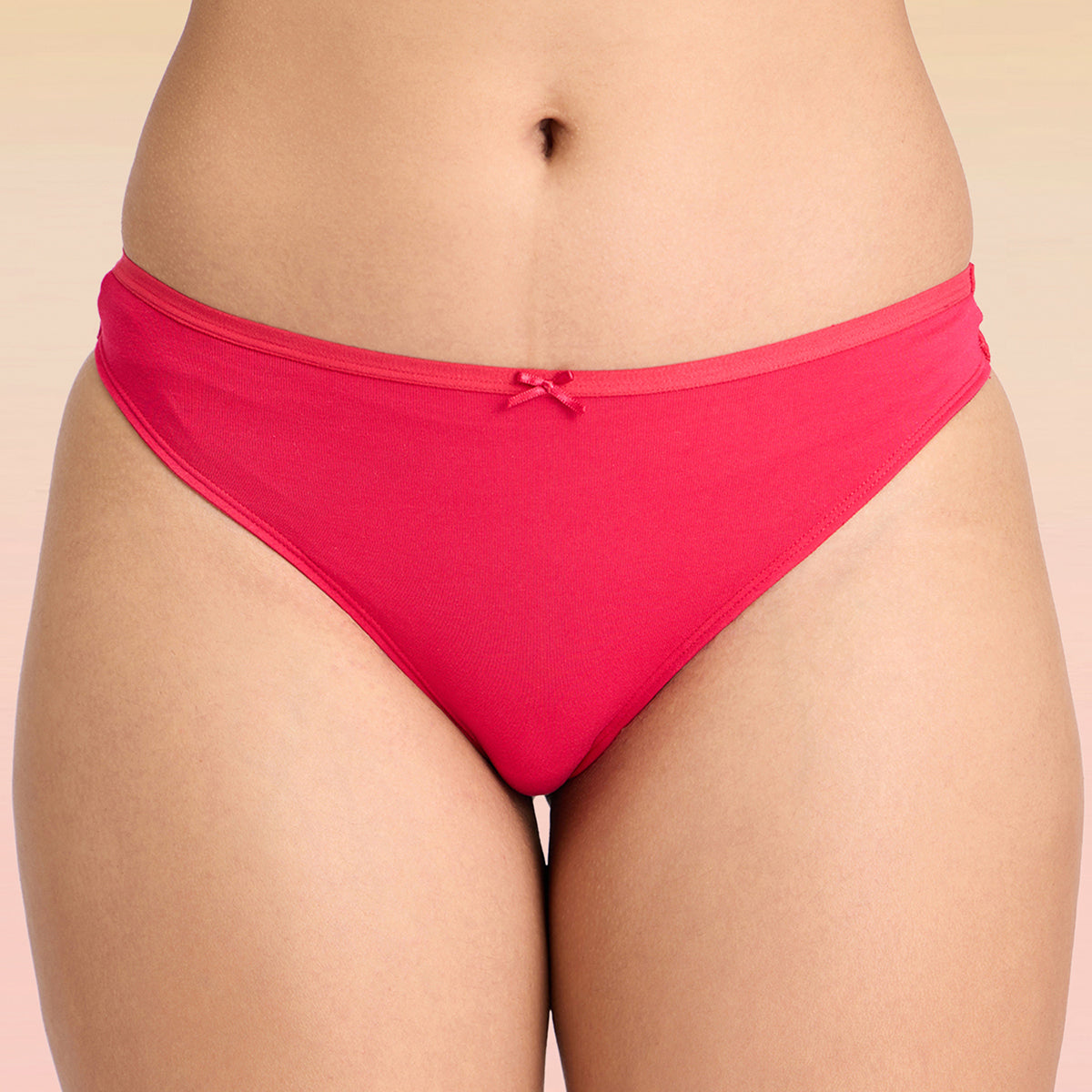 Lola & Mae  The Parisian Cut Pack of 1 Hi-Leg Panty-LMP1009-Red