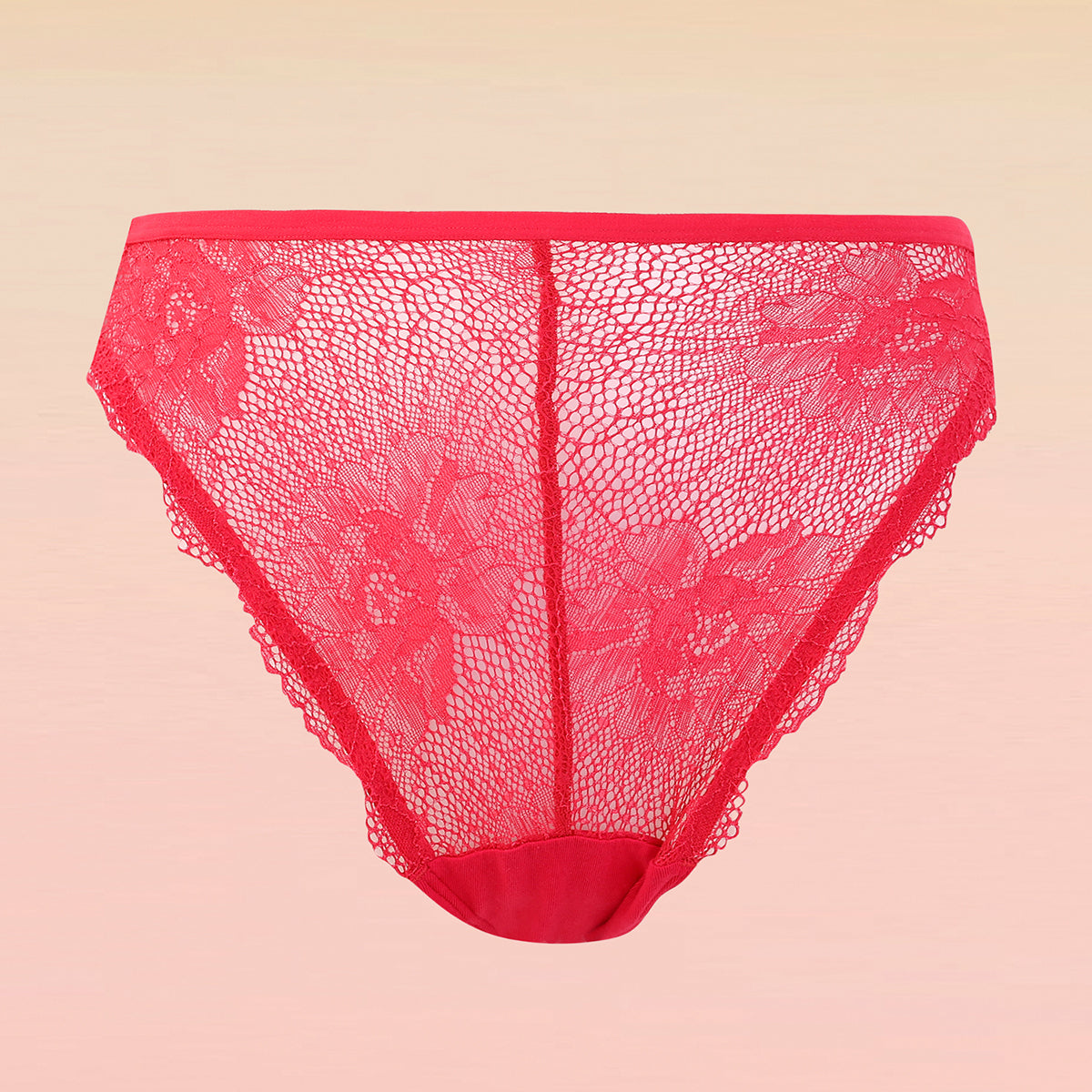 Lola & Mae  The Parisian Cut Pack of 1 Hi-Leg Panty-LMP1009-Red