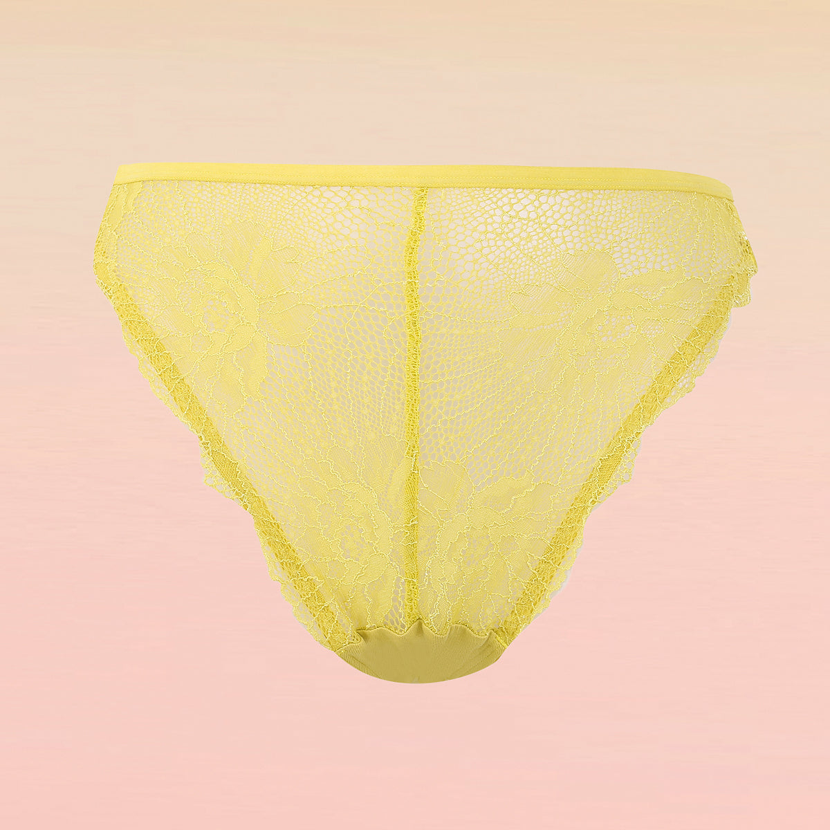 Lola & Mae  The Parisian Cut Pack of 1 Hi-Leg Panty-LMP1009-Yellow