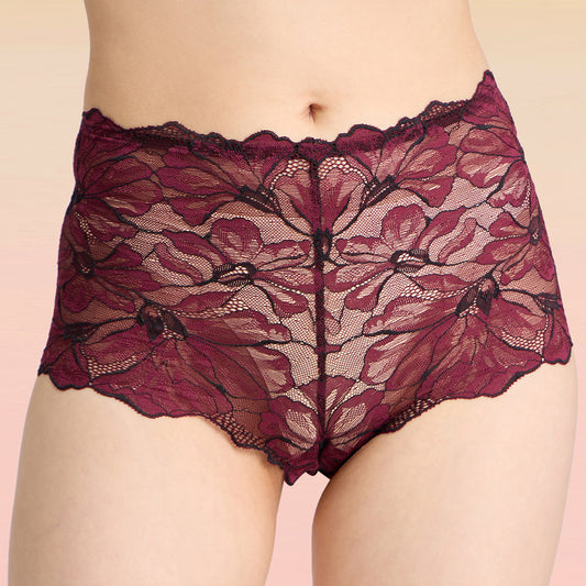 Lola & Mae  The Parisian Cut Pack of 1 Cheekster Panty-LMP1012-Rose