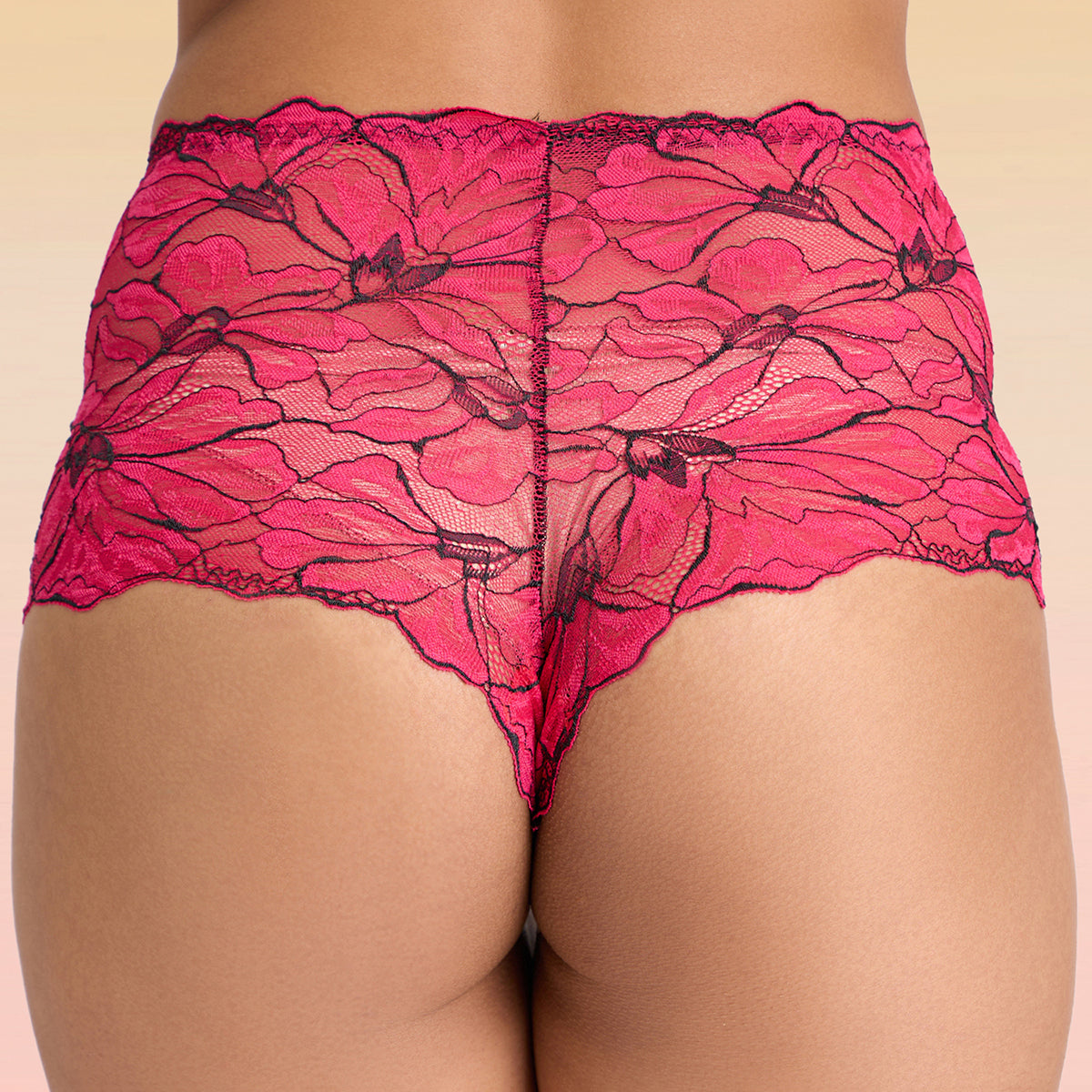 Lola & Mae The Parisian Cut Pack of 1 Cheekster Panty-LMP1012-Red