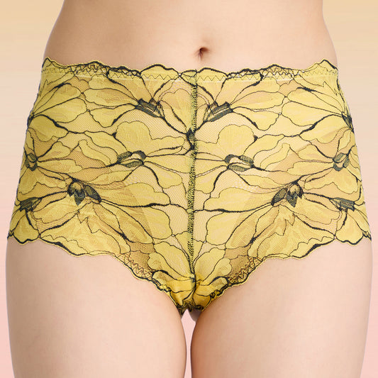 Lola & Mae  The Parisian Cut Pack of 1 Cheekster Panty-LMP1012-Yellow