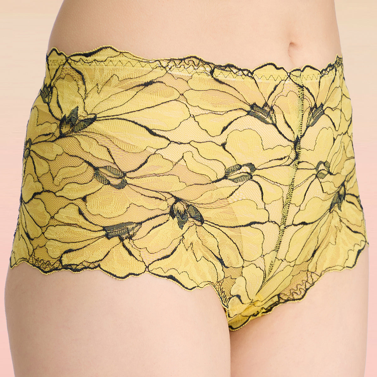 Lola & Mae  The Parisian Cut Pack of 1 Cheekster Panty-LMP1012-Yellow